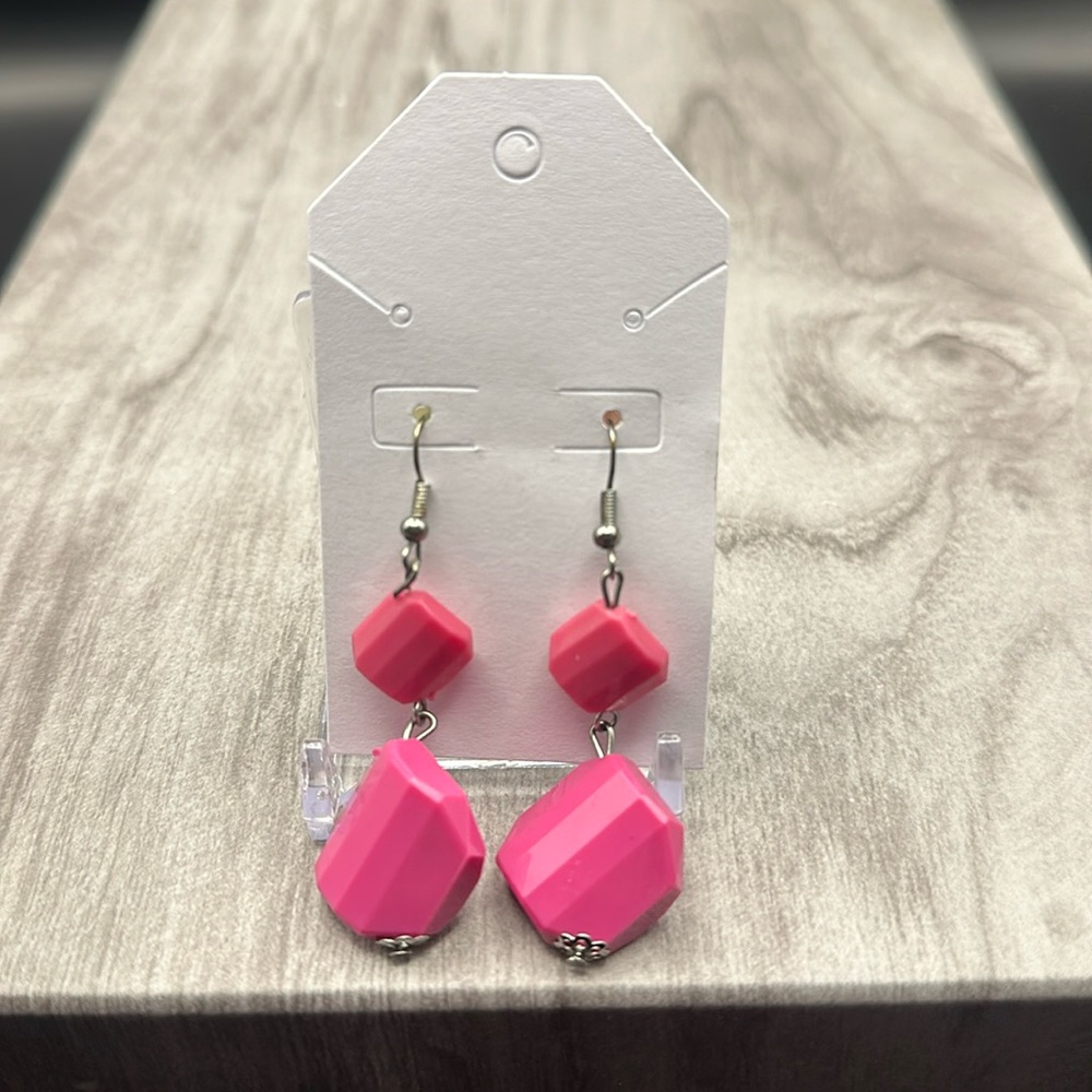 Pink Dangling Earrings